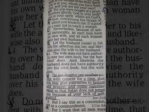 Start your day with "Good Morning Scripture!" ???? ☕️ [1 Corinthians 7:2-5]