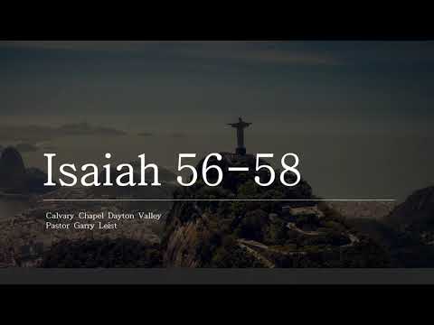 SALVATION TO COME  Isaiah 56:1-58:14  August 14, 2019