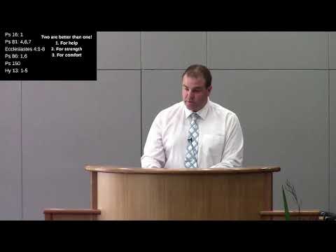 21.02.2021 deacon M. Woods, Two are better than one!, Ecclesiastes 4: 1-8