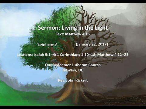 Matthew 4:16 Living in the Light