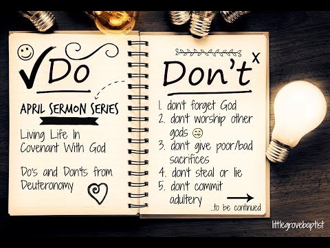 "Learn from Your Past as You Walk in Your Future" Deut. 4:1-10; & 15-20 (4/15/18)