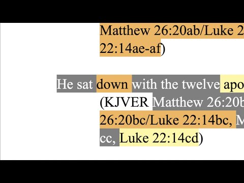 606. Dining With the 12 Apostles. Matthew 26:20-21, Mark 14:17-18, Luke 22:14