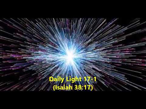 Daily Light January 17th, part 1 (Isaiah 38:17)