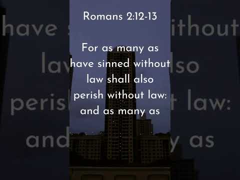 The law will be on the apprentices | Romans 2:12-13