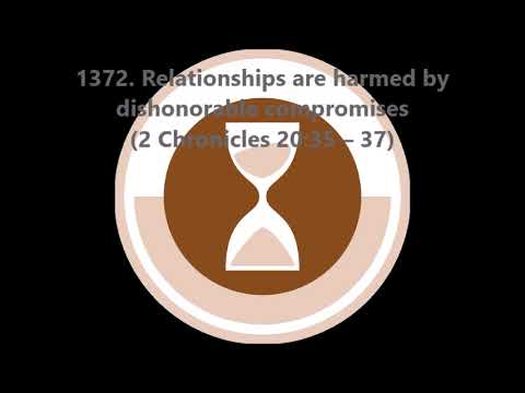 1372. Relationships are harmed by dishonorable compromises (2 Chronicles 20:35–37)