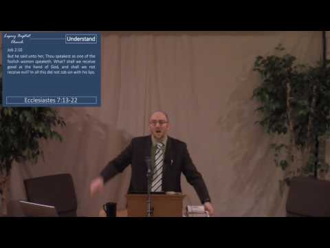 Ecclesiastes 7:13-22 - A Balanced Perspective