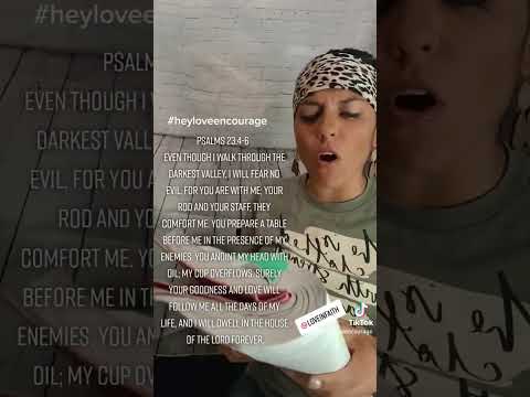 Psalms 23:4-6 How I allow the HolySpirit to apply Gods word to my Everyday life. Christian