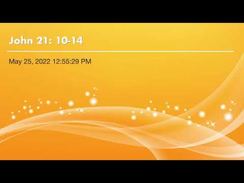 John 21: 10-14