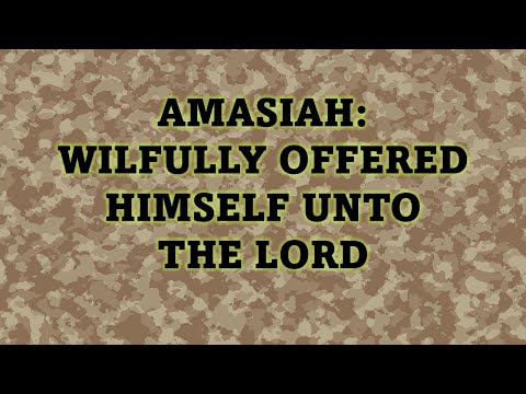Bible Study - Amasiah: Willfully Offered (2 Chron. 17:14-19) | John Bradshaw 8/10/22