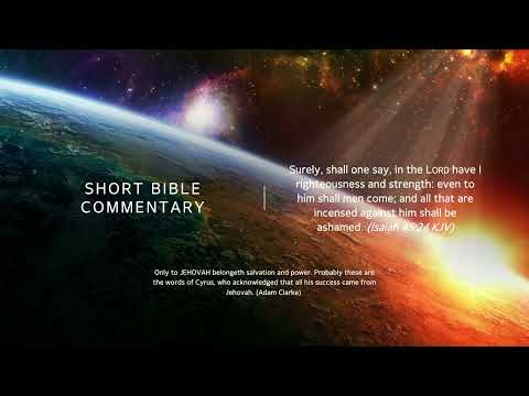 Isaiah 45:24 - Short Bible commentary
