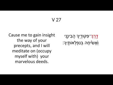 Ps 119:25-28 dalet