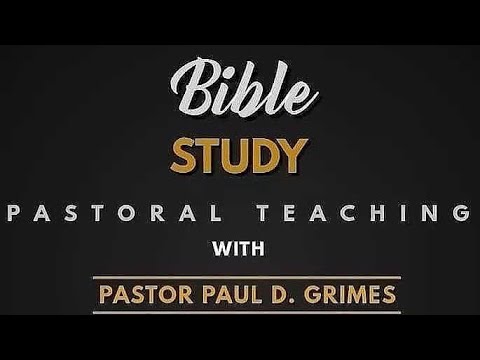 Saints Home Church Bible Study with Pastor Grimes:   Job 38:31 - God Speaks!