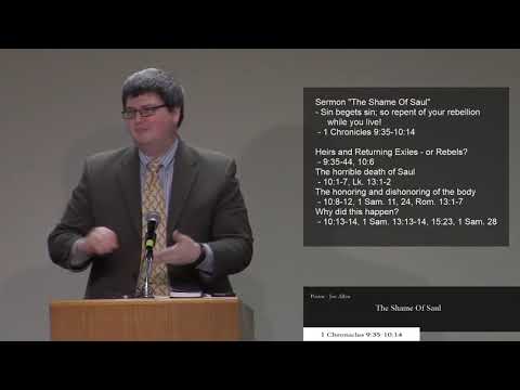 The Shame of Saul (1 Chronicles 9:35-10:14)