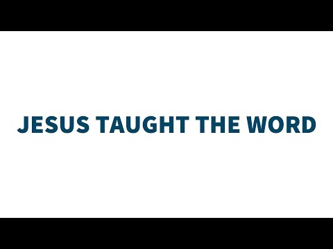 Mark 4:33 | Jesus Taught The Word