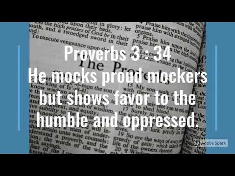 Bible Verse (Proverbs 3: 33-35)