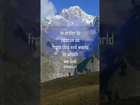 A reading of Galatians 1:4-5 from the New Living Translation