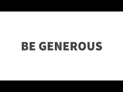 Proverbs 3:9-10 | Be Generous