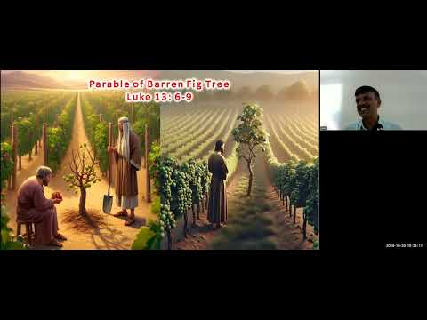 Parable of Barren Fig Tree, Luke 13: 6-9Free Kannada Bible Study - 8867768876- 20/10/24