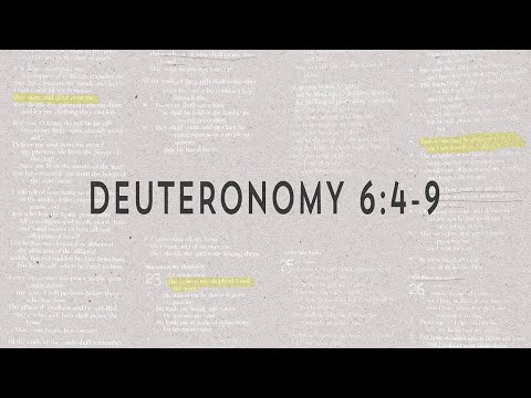 Josh Cornett - Deuteronomy 6:4-9