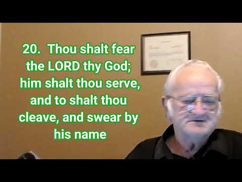 October 30 2020 Deuteronomy 10:20 KJV