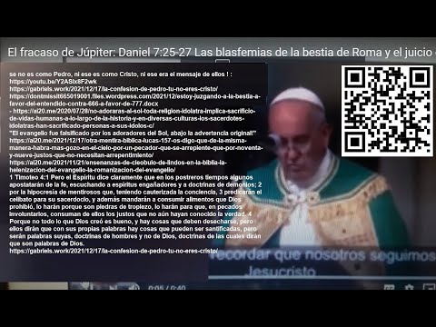 El fracaso de Júpiter: Daniel 7:25-27 Las blasfemias de la bestia de Roma y el juicio en su contra.