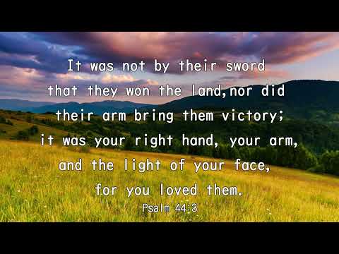 iway bible verse (Psalm 44:3)