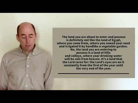 NCCP October 18: Scripture Reading: "Deuteronomy 11: 8-17"