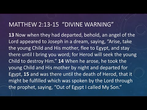 Divine Warning | Matthew 2:13-15