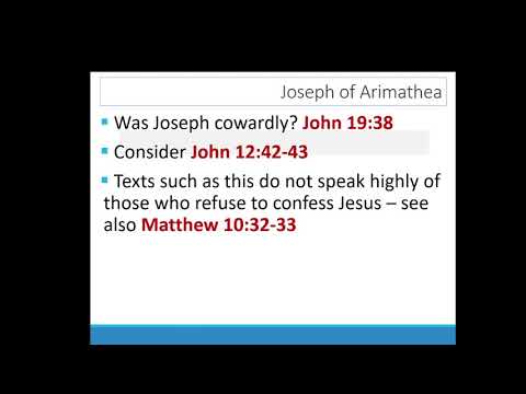 Are You A Secret Disciple - John 19:38