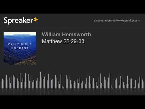 Matthew 22:29-33