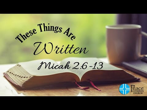 TTAW - Micah 2:6-13