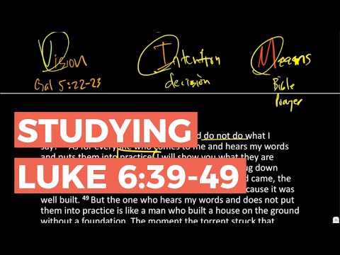 Luke 6:39-49 | Scripture Study
