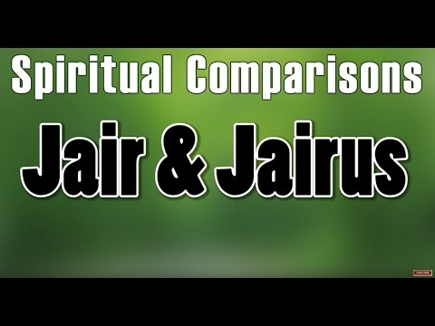 Scriptual Comparisons Jair &amp; Jarius   Judges 10:3-5