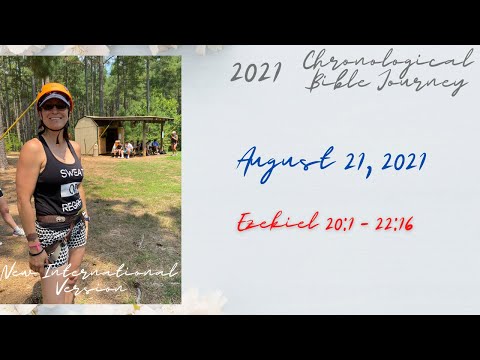 Chronological Daily Bible - August 21 -  Ezekiel 20:1 - 22:16