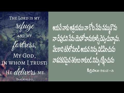 Psalm 91:2-3 Today's Bible Devotion