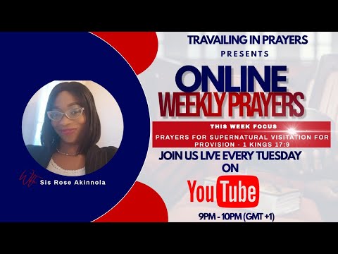 PRAYERS FOR SUPERNATURAL VISITATION FOR PROVISION - 1 KINGS 17:9 (PART 3)