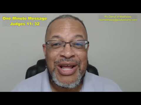 One Minute Message - Follow-Up On A Vow - Part 1 - Judges 11:32 #judges #jephthah #darrylmatthews