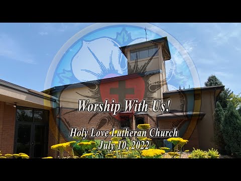Soli Deo Gloria.  For God Alone!  Worship w/ Holy Love Lutheran Church, July 10, 22.  2 Kings 1:2-17