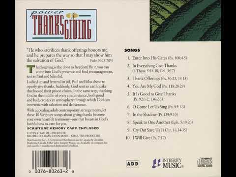 Scripture Memory Songs - Thanks Offerings (Psalms 50:23, 14-15)