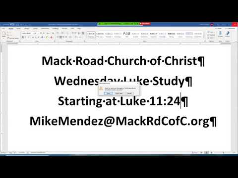 Luke 11:12-43 Video