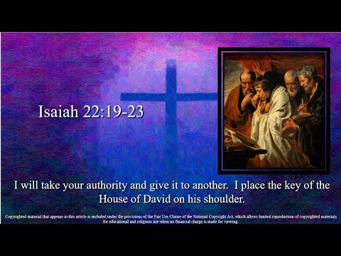 21st Sunday – OT – A - First Reading - Isaiah 22:19–23 – I will place the