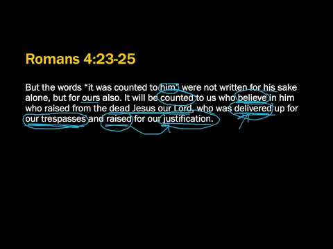 Romans 4:23-25 - Raised for our Justification?