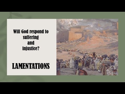 Will God respond to suffering and injustice?   Lamentations 3:34-36 (pt 3)