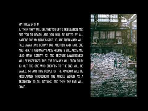 Memorizing Matthew 24:9-14, But the one who endures to the end will be saved.