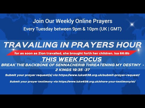 Break the backbone of Sennacherib threatening my destiny  - 2 Kings 19:35 -37 |#DefeatingSennacherib