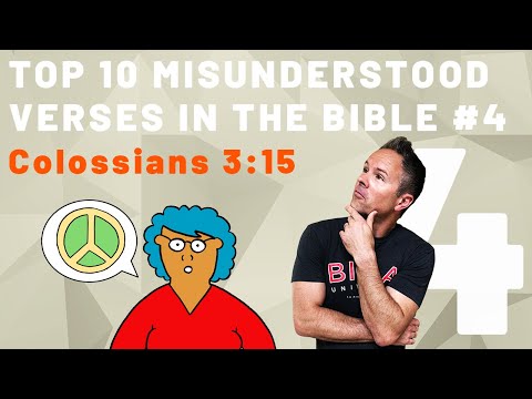 Is Having "Peace" a Sign of God's Will? Top Misunderstood Verse #4 (Colossians 3:15)