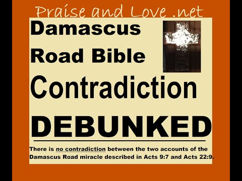 Damascus Road Bible Contradiction DEBUNKED! Proof of no contradiction between Acts 9:7 & Acts 22:9