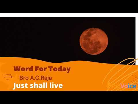 Word For Today - By Bro AC. Raja [ Ezekiel 18:9 ]