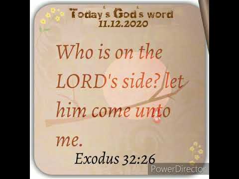 Taking Sides..Exodus 32:26