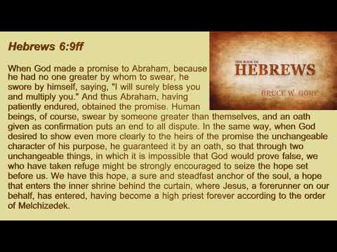9. Hebrews 6:9ff